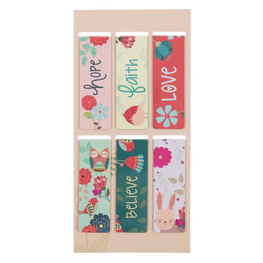 Magnetic Page Markers - Walk In Love (Set of 6)