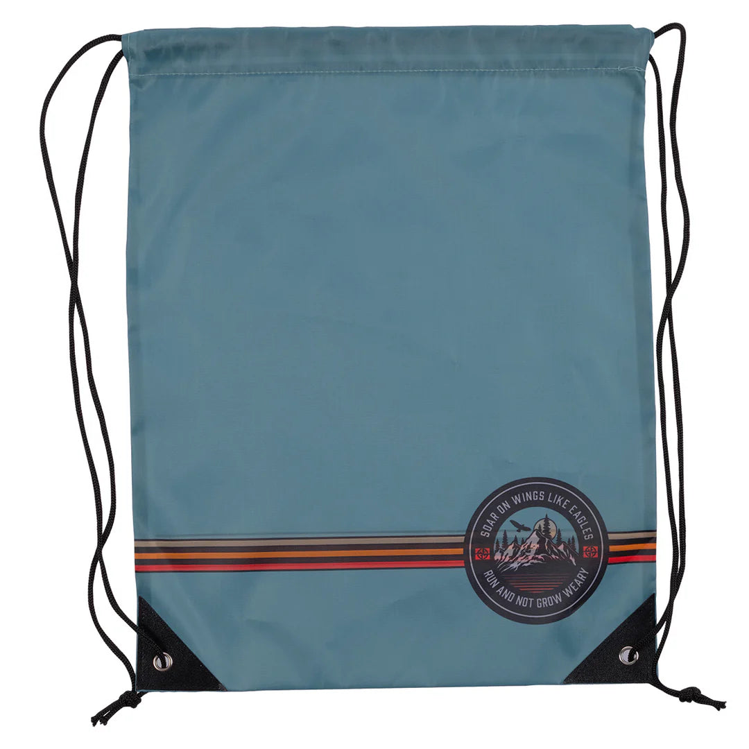 DÉCOR & HOME - Drawstring Bags (Waterproof) - Soar on Wings Like Eagles (Large Polyester)