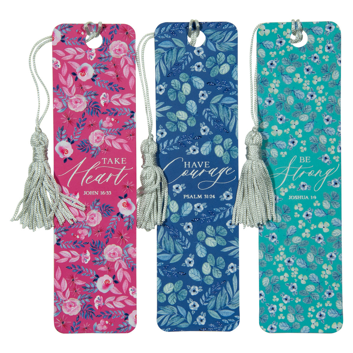 STATIONARY - Take Courage Three Piece Bookmark with Tassel Set