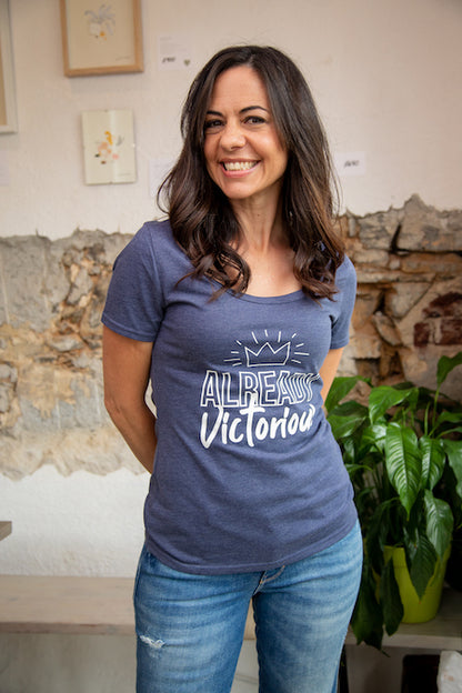 T-Shirt - Already Victorious - Indigo Blue