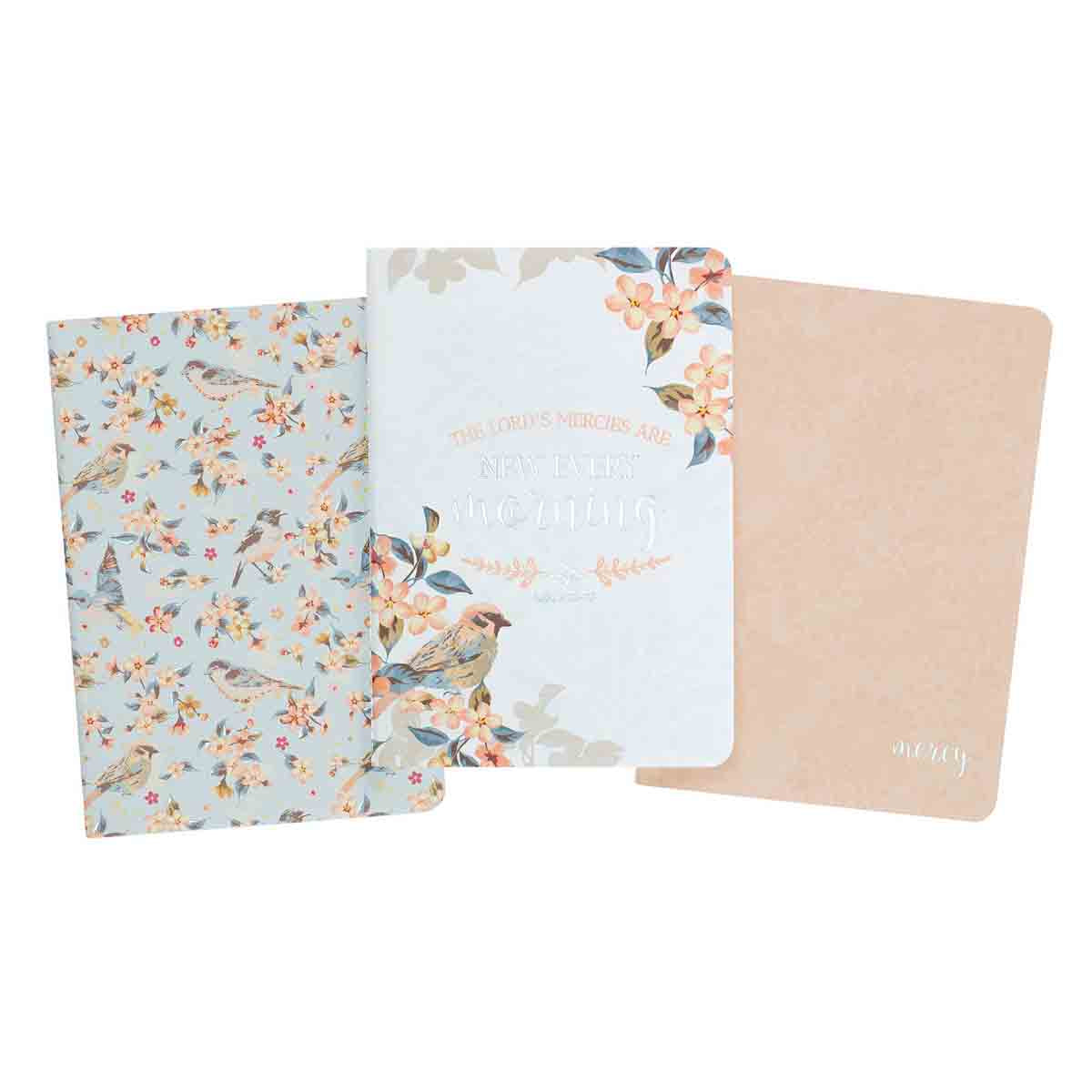 STATIONERY - Notebooks - The Lord's Mercies Are New Every Morning (Set of 3)