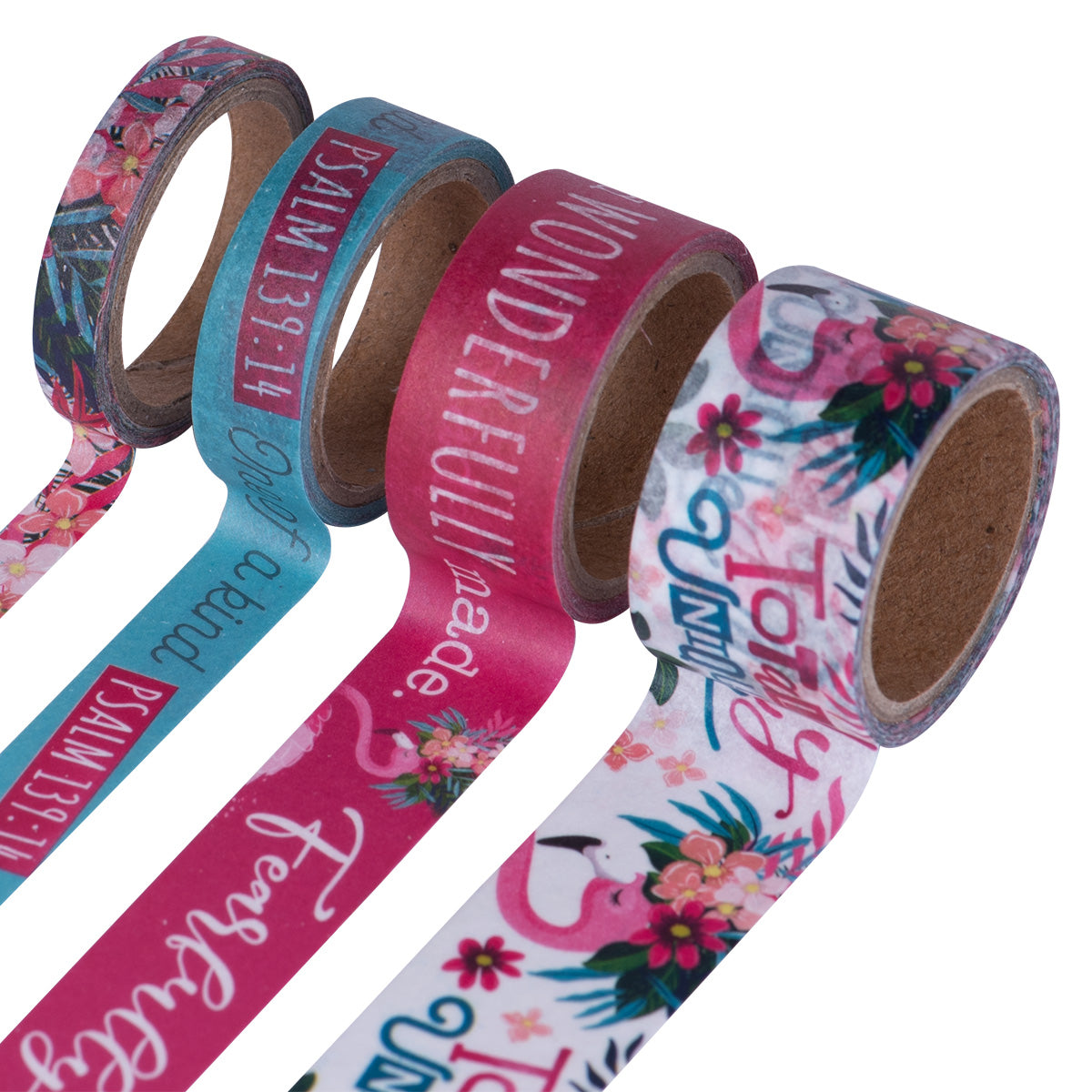 STATIONERY - Washi Tape - Flamingo (Set of 8)