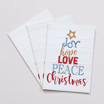 CARDS - Christmas - Joy Love Peace Christmas (Set of 3)