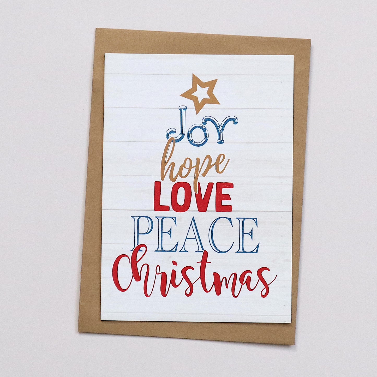 CARDS - Christmas - Joy Love Peace Christmas (Set of 3)