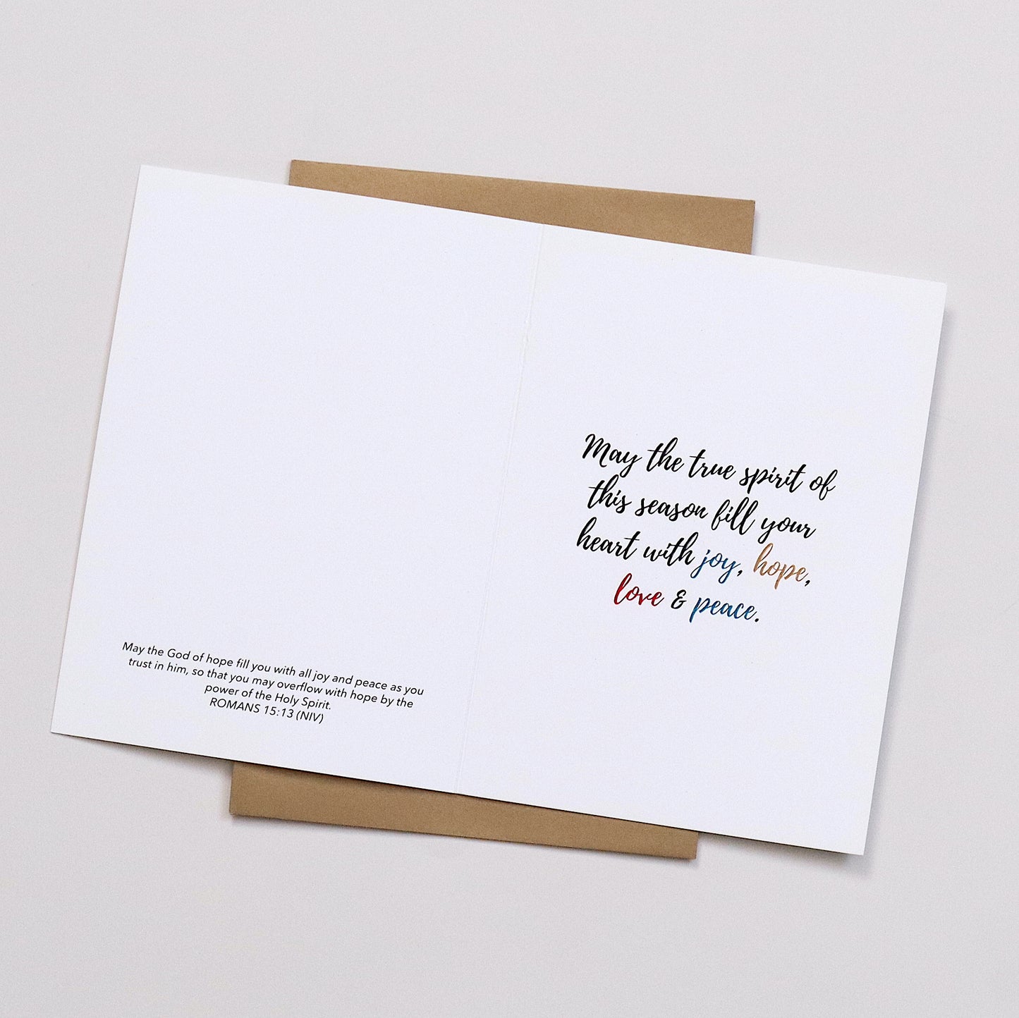 CARDS - Christmas - Joy Love Peace Christmas (Set of 3)