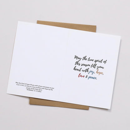 CARDS - Christmas - Joy Love Peace Christmas (Set of 3)