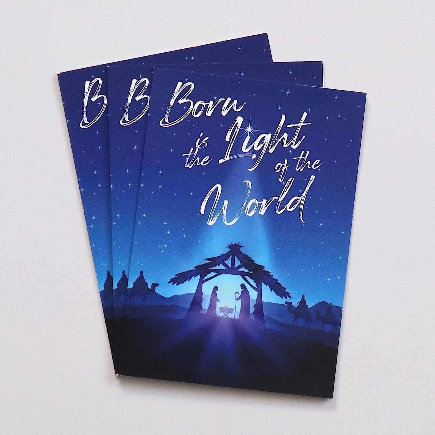 CARDS - Christmas - Born is the Light (Set of 3)