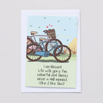 CARDS - Anniversary - Bicycle