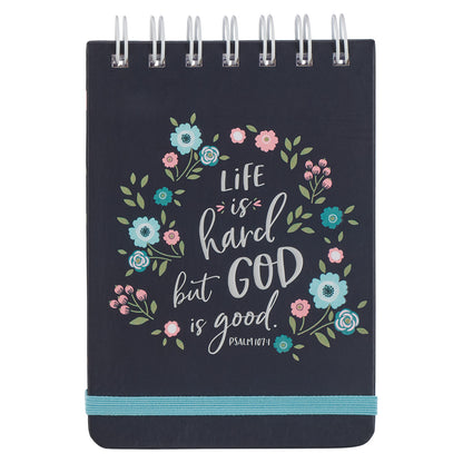 STATIONERY - Wirebound Notepads - Life Is Hard But God Is Good